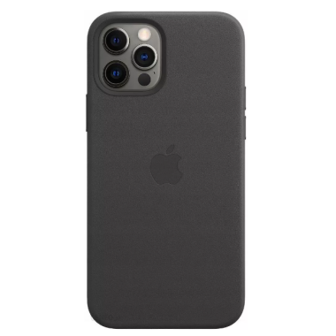 Etui iPhone 12/12 Pro Apple Leather Case z MagSafe - Czarne
