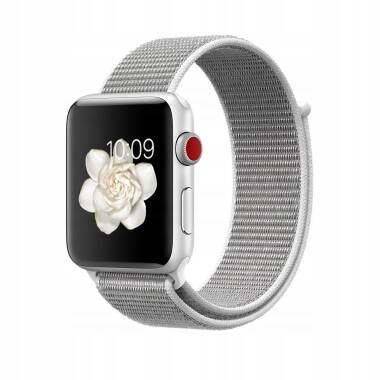 Pasek do Apple Watch 1/2/3/4/5 silikonowy Tech-Protect 42mm/44mm - srebrny