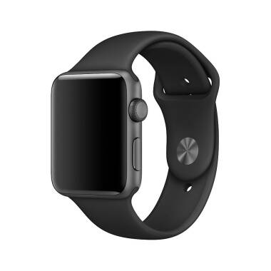 Opaska do Apple Watch 38/40/41 mm sliikonowa - czarna