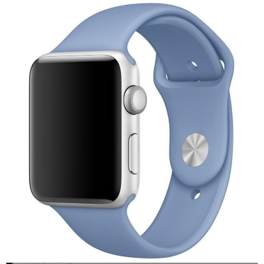 Pasek do Apple Watch 42/44mm silikonowy - lazurowy