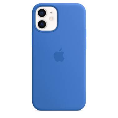 Etui do iPhone 12 mini Apple Silicone Case z MagSafe adriatycki błękit