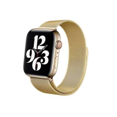 Pasek ze stali nierdzewnej do Apple Watch 38/40/41 mm Crong Milano Steel - złoty