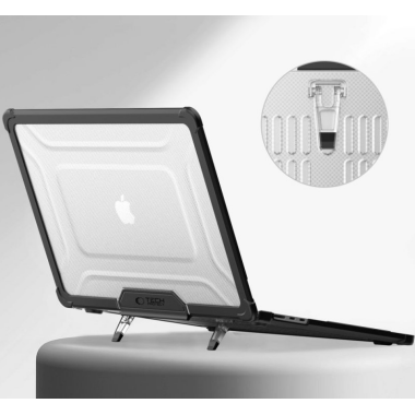 Obudowa Tech-Protect Smartshell Pro MacBook Air 15 M2 M3 M4 2023-2025 BLACK/CLEAR