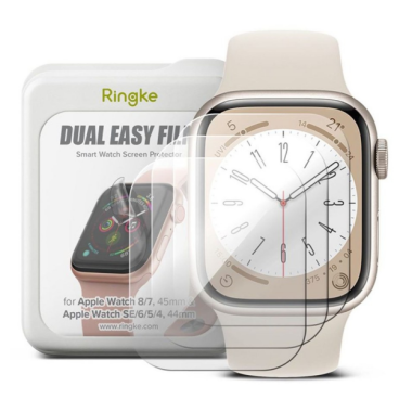 Folia do Apple Watch 44/45 mm RINGKE DUAL EASY 3-PACK 8809881269559