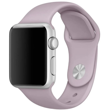 Apple Pasek 41, 42 silikonowy w kolorze lawendy