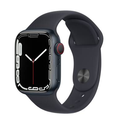 Apple Watch S7 45mm GPS + Cellular w kolorze północy - pasek sportowy w kolorze północy