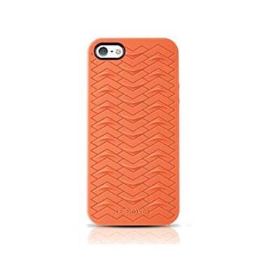 Etui do iPhone 5/5S/SE ODOYO Sharkskin - pamarańczowe