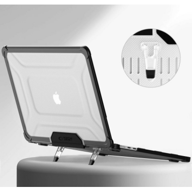 Obudowa Tech-Protect Smartshell Pro MacBook Air 13 M2 M3 M4 2023-2025 BLACK/CLEAR