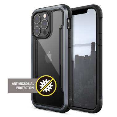 Etui do iPhone 13 Pro X-Doria Raptic Shield Pro (Anti-bacterial) czarne