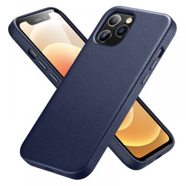 Etui do iPhone 12/12 Pro ESR Metro Leather - niebieskie