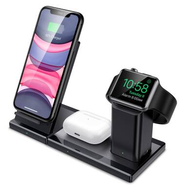 Ładowarka Indukcyjna ESR 3IN1 Wireless - czarna 
