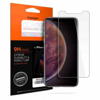 Szkło hartowane do iPhone Xs Max Spigen Glass TR