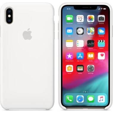 Etui do iPhone Xs Max Apple Silicone Case - white