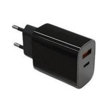 Ładowarka sieciowa TB 2x3A USB C + USB A 20W Power Delivery czarna