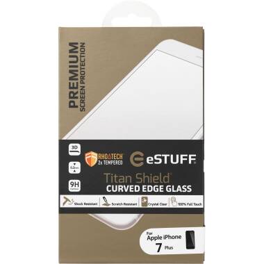 Szkło do iPhone 7/8 eSTUFF Curved - czarne