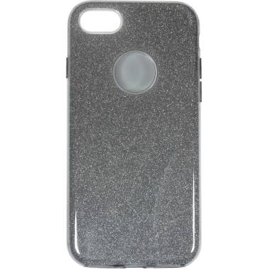 Etui do iPhone 6/7/8/SE 2020 eStuff Sparkle Case - srebrne