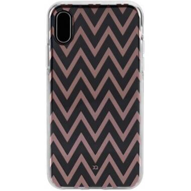 Etui do iPhone X/XS XQISIT Flex Shell zygzaki 