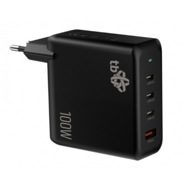 Ładowarka sieciowa TB 3x USB C + USB A Power Delivery GaN 100W czarna