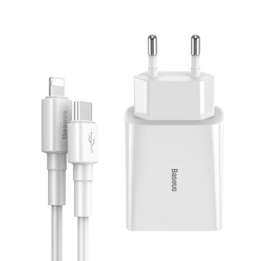 Ładowarka siecowa Baseus Speed PD18W + przewód Lighning