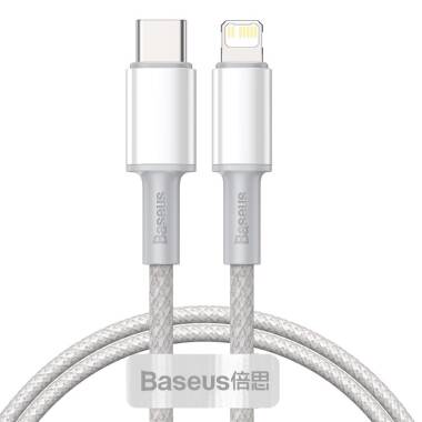 Przewód Baseus PD20W Type-C to Lighning 200cm - biały