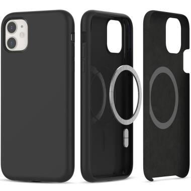 Etui do iPhone 11 Tech-Protect Silicone MagSafe - Czarne