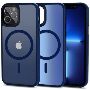 Etui do iPhone 12/12 Pro Tech-Protect Magmat - Niebieski mat