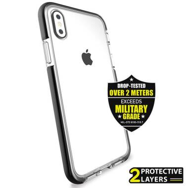 Etui do iPhone X PURO Impact Pro Flex Shield - czarne 