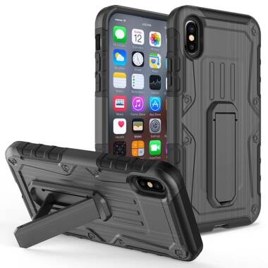 Etui do iPhone X/Xs Zizo Heavy Duty Armor Case - czarne