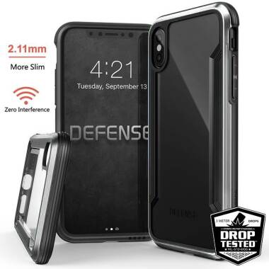 X-Doria Defense Shield - Etui aluminiowe iPhone X (Silver)