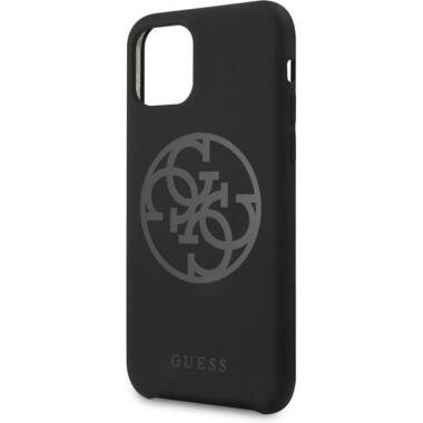 Etui do iPhone 11 Guess Silicone 4G czarne