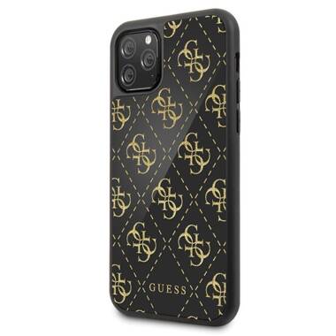 Etui do iPhone 11 Pro Guess 4G Double Layer Glitter Case czarne