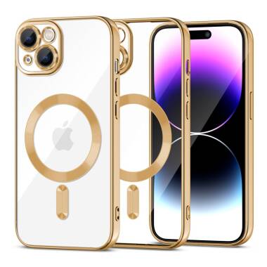 Etui iPhone 15 Tech-Protect Magshine MagSafe - Złote