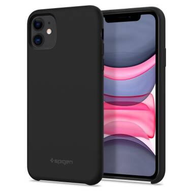 Etui di iPhone 11 spigen silicone fit - czarne