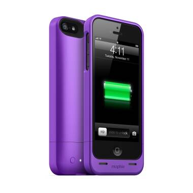 Etui z baterią 1500mAh do iPhone 5/5S/SE Mophie Juice Pack Helium - fioletowe
