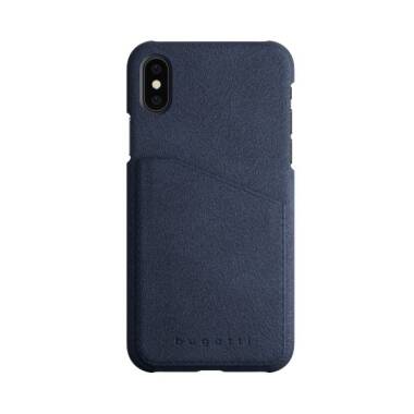 Etui do iPhone X Bugatti Londra Ultrasuede - granatowe