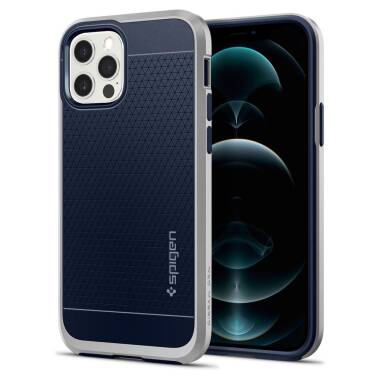 Etui do iPhone 12/12 Pro Spigen Neo Hybrid - srebrne