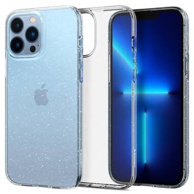 Etui do iPhone 13 Pro Spigen Liquid Crystal Glitter - przezroczyste