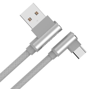 Kabel Lightning/USB-C Unitek kątowy 1m - szary  