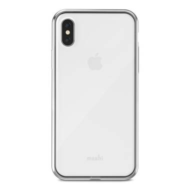 Etui do iPhone X/Xs Moshi Vitros - srebrne