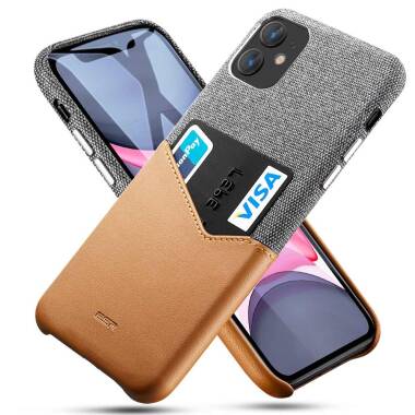 Etui do iPhone 11 ESR Metro Wallet-brązowe