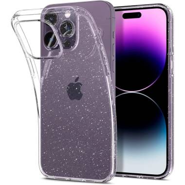 Etui do iPhone 14 Pro Spigen Liquid Crystal Glitter - Przeźroczyste