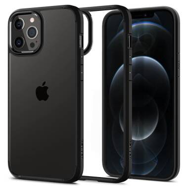 Etui do iPhone 12/12 Pro Spigen Ultra Hybrid - czarne