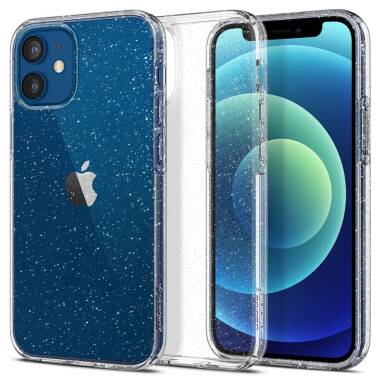 Etui do iPhone 12 mini Spigen Liquid Crystal Glitter - przezroczyste 