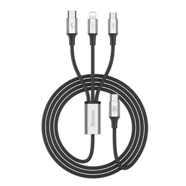 Kabel do iPhone/iPad Baseus Rapid 3w1 1.2m - czarny