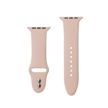 Pasek do Apple Watch 42/44/45/49 mm Crong Liquid Band - piaskowy róż