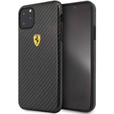 Etui iPhone 11 Pro Ferrari On Truck Racing Shield - czarne 