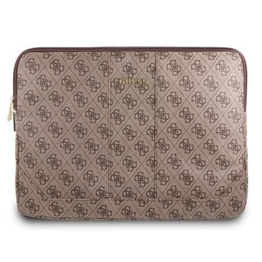 Etui na Macbooka Air/Pro 13 Guess 4G Uptown Computer Sleeve - brązowe