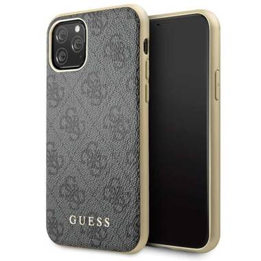 Etui do iPhone 11 Pro Guess 4G Charms Collection - szary 