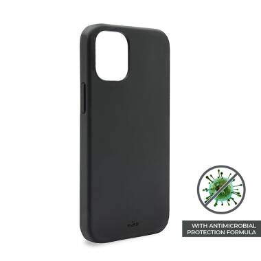Etui iPhone 12 Mini z ochroną antybakteryjną PURO ICON - czarne