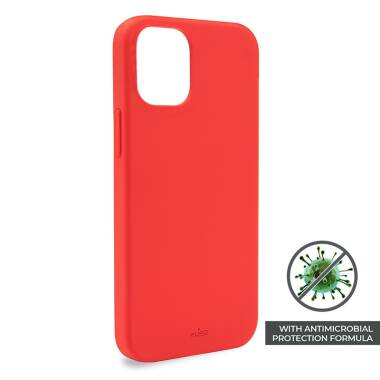 Etui do iPhone 12/12 Pro PURO ICON Anti-Microbial - czerwone 